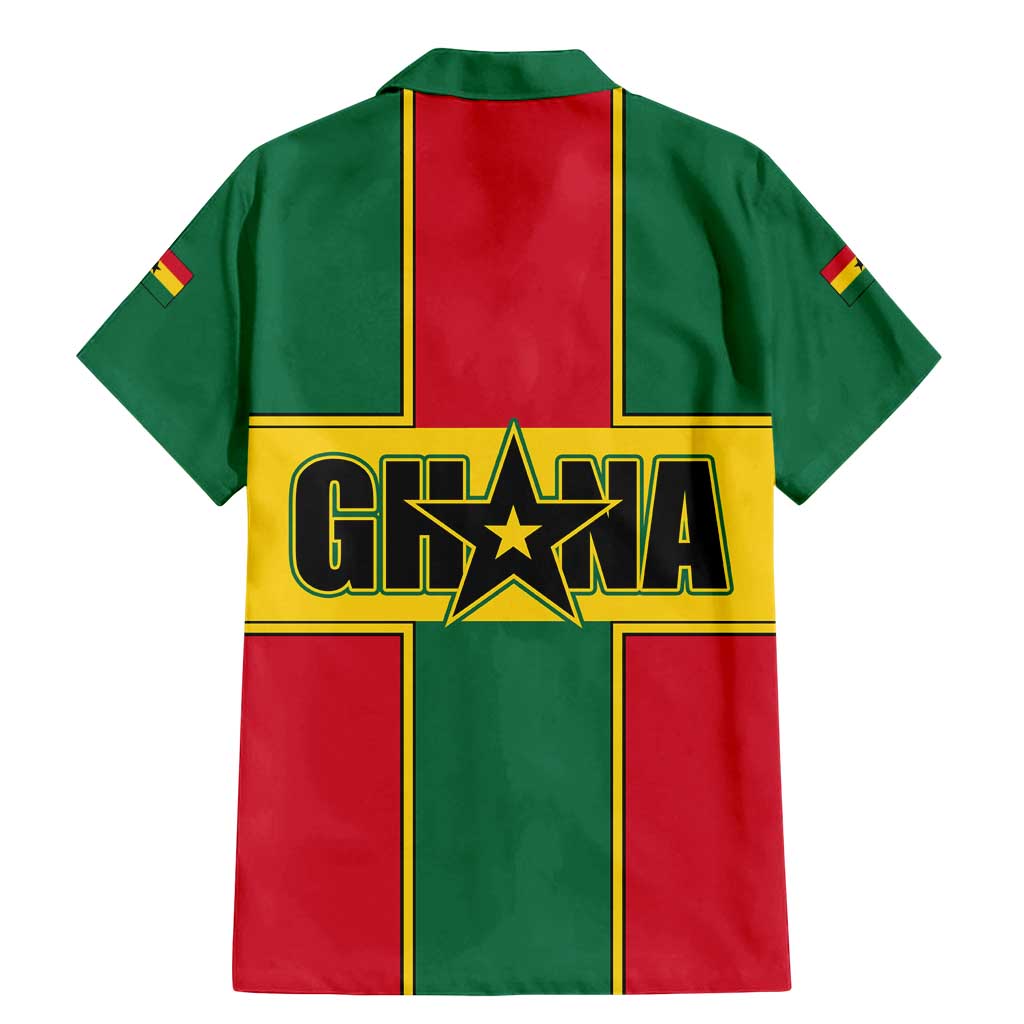 Ghana Flag Family Matching Mermaid Dress and Hawaiian Shirt with Coat of Arms Design