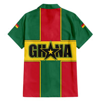 Ghana Flag Family Matching Tank Maxi Dress and Hawaiian Shirt with Coat of Arms Design