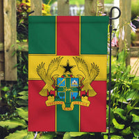 Ghana Flag Garden Flag with Coat of Arms Design