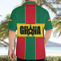Ghana Flag Hawaiian Shirt with Coat of Arms Design