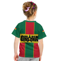 Ghana Flag Kid T Shirt with Coat of Arms Design
