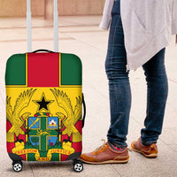 Ghana Flag Luggage Cover with Coat of Arms Design
