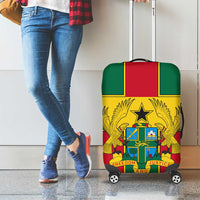 Ghana Flag Luggage Cover with Coat of Arms Design