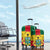 Ghana Flag Luggage Cover with Coat of Arms Design