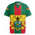 Ghana Flag Rugby Jersey with Coat of Arms Design