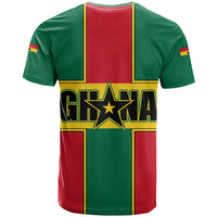 Ghana Flag T Shirt with Coat of Arms Design