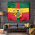 Ghana Flag Tapestry with Coat of Arms Design