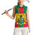 Ghana Flag Women Sleeveless Polo Shirt with Coat of Arms Design
