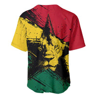 Ghana Flag Baseball Jersey with Coat of Arms Design TS04