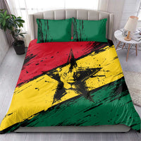 Ghana Flag Bedding Set with Coat of Arms Design TS04