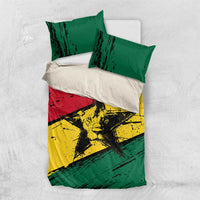 Ghana Flag Bedding Set with Coat of Arms Design TS04