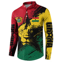 Ghana Flag Button Sweatshirt with Coat of Arms Design TS04