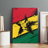 Ghana Flag Canvas Wall Art with Coat of Arms Design TS04