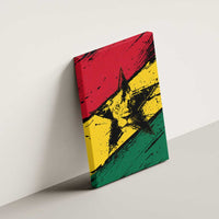Ghana Flag Canvas Wall Art with Coat of Arms Design TS04