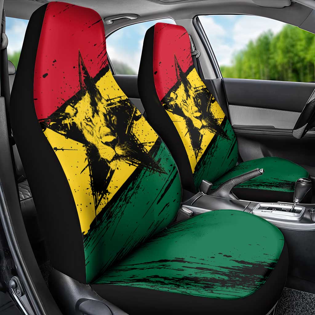 Ghana Flag Car Seat Cover with Coat of Arms Design TS04