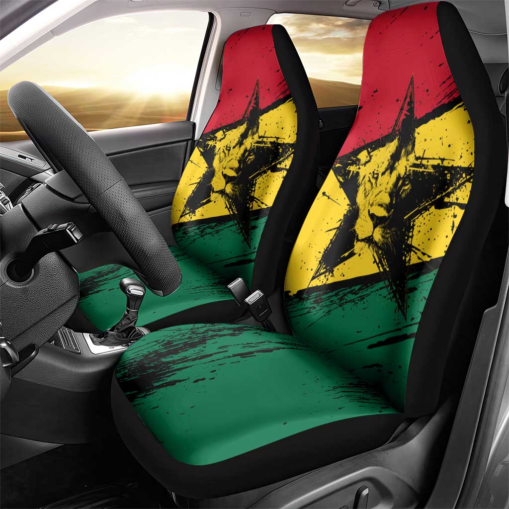 Ghana Flag Car Seat Cover with Coat of Arms Design TS04