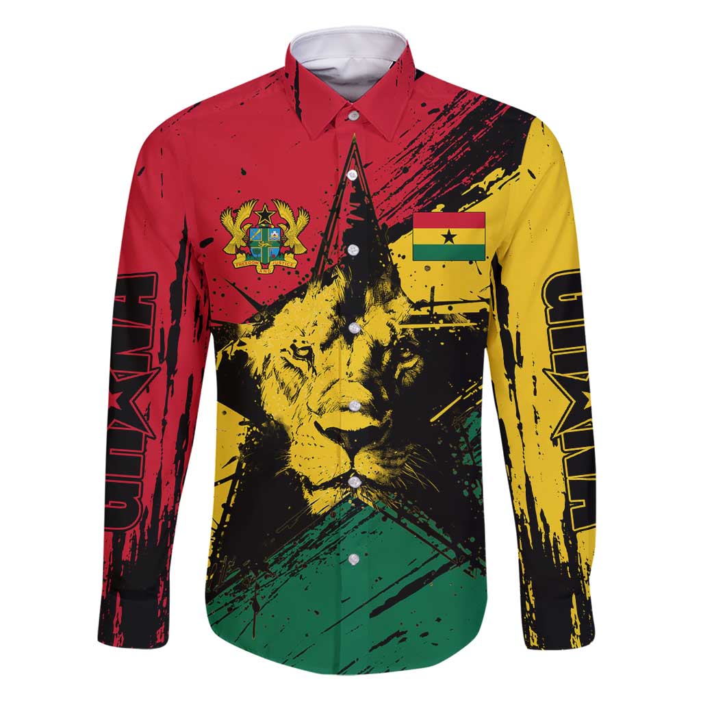 Ghana Flag Family Matching Off Shoulder Short Dress and Hawaiian Shirt with Coat of Arms Design TS04