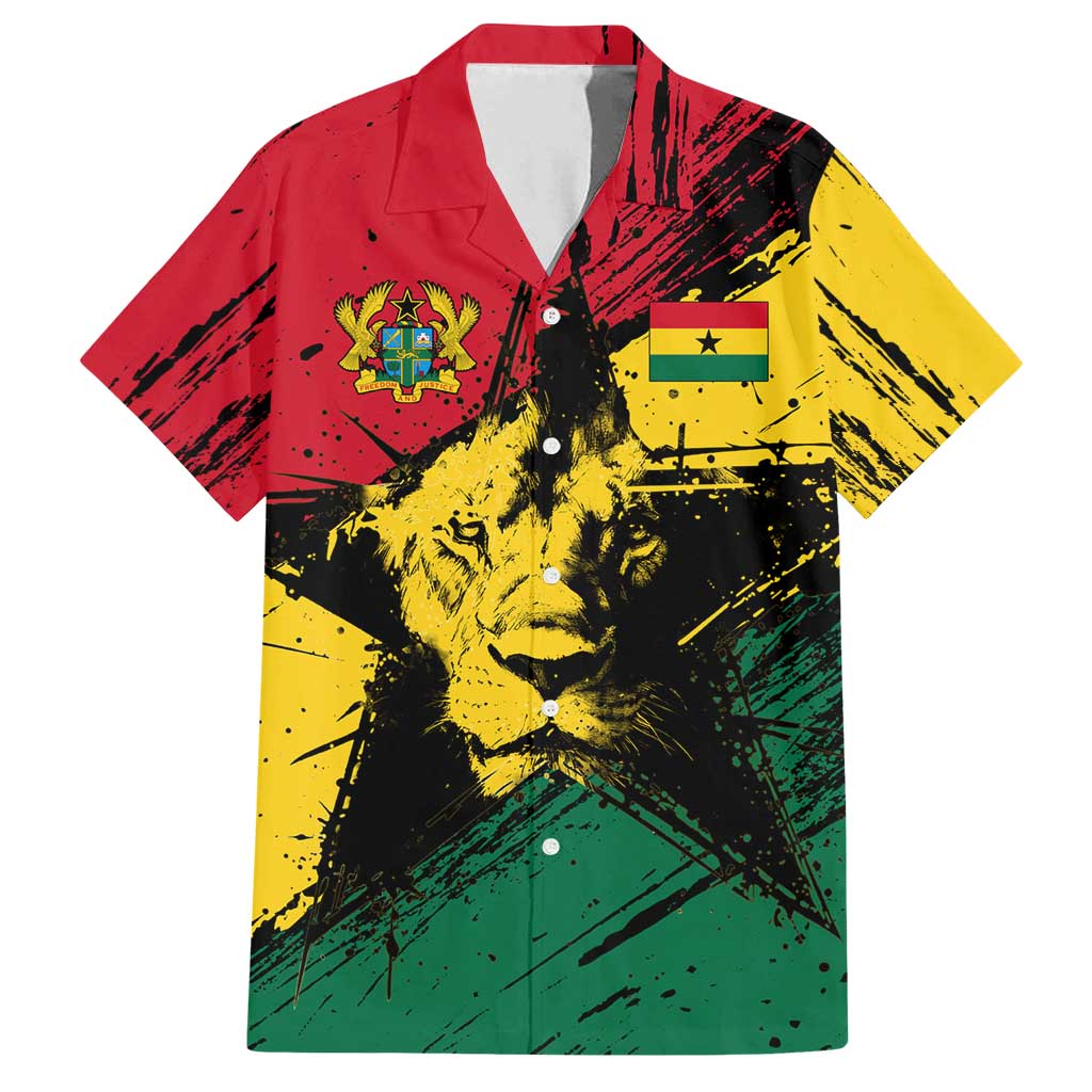 Ghana Flag Family Matching Puletasi and Hawaiian Shirt with Coat of Arms Design TS04