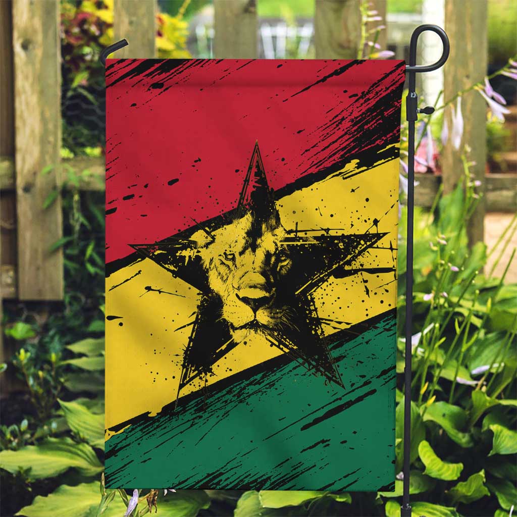Ghana Flag Garden Flag with Coat of Arms Design TS04