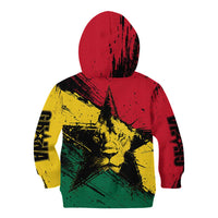 Ghana Flag Kid Hoodie with Coat of Arms Design TS04