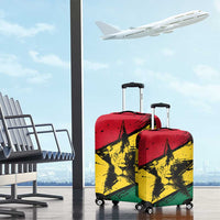 Ghana Flag Luggage Cover with Coat of Arms Design TS04