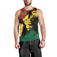 Ghana Flag Men Tank Top with Coat of Arms Design TS04