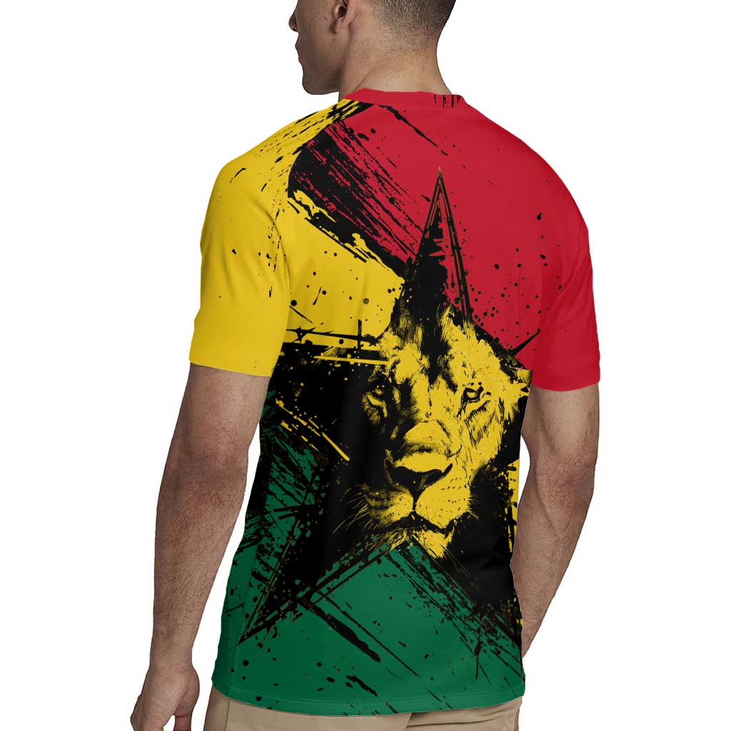 Ghana Flag Rugby Jersey with Coat of Arms Design TS04