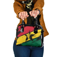 Ghana Flag Shoulder Handbag with Coat of Arms Design TS04