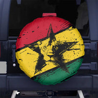 Ghana Flag Spare Tire Cover with Coat of Arms Design TS04