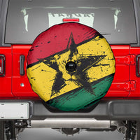 Ghana Flag Spare Tire Cover with Coat of Arms Design TS04
