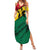 Ghana Flag Summer Maxi Dress with Coat of Arms Design TS04
