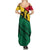 Ghana Flag Summer Maxi Dress with Coat of Arms Design TS04