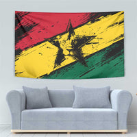 Ghana Flag Tapestry with Coat of Arms Design TS04