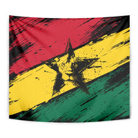 Ghana Flag Tapestry with Coat of Arms Design TS04