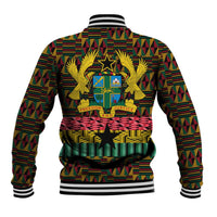 Kwame Nkrumah Baseball Jacket with Coat of Arms – Grunge Style Design
