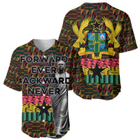 Kwame Nkrumah Baseball Jersey with Coat of Arms – Grunge Style Design