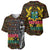 Kwame Nkrumah Baseball Jersey with Coat of Arms – Grunge Style Design