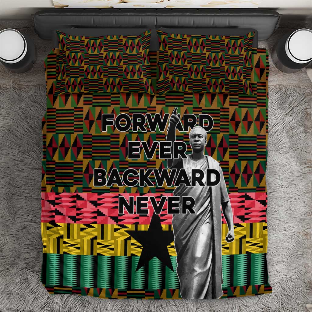 Kwame Nkrumah Bedding Set with Coat of Arms – Grunge Style Design