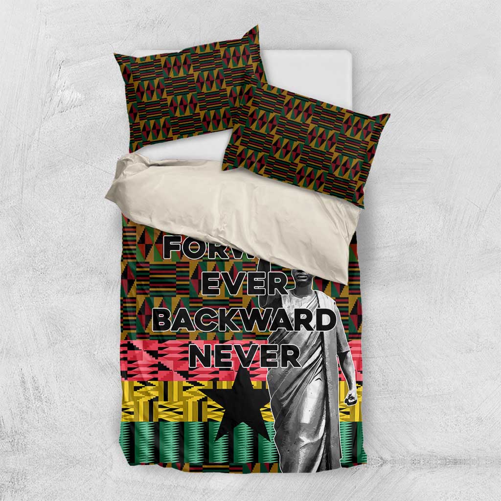 Kwame Nkrumah Bedding Set with Coat of Arms – Grunge Style Design