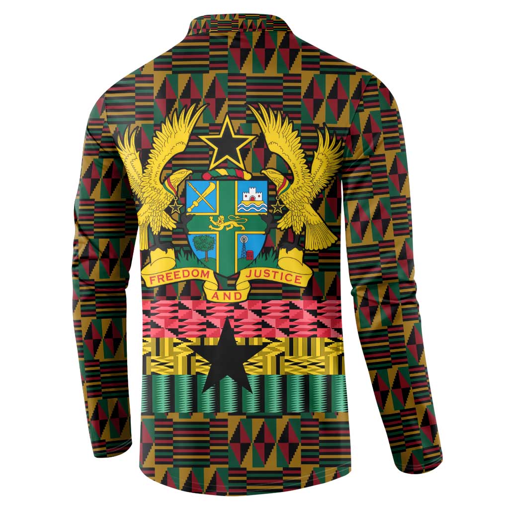 Kwame Nkrumah Button Sweatshirt with Coat of Arms – Grunge Style Design
