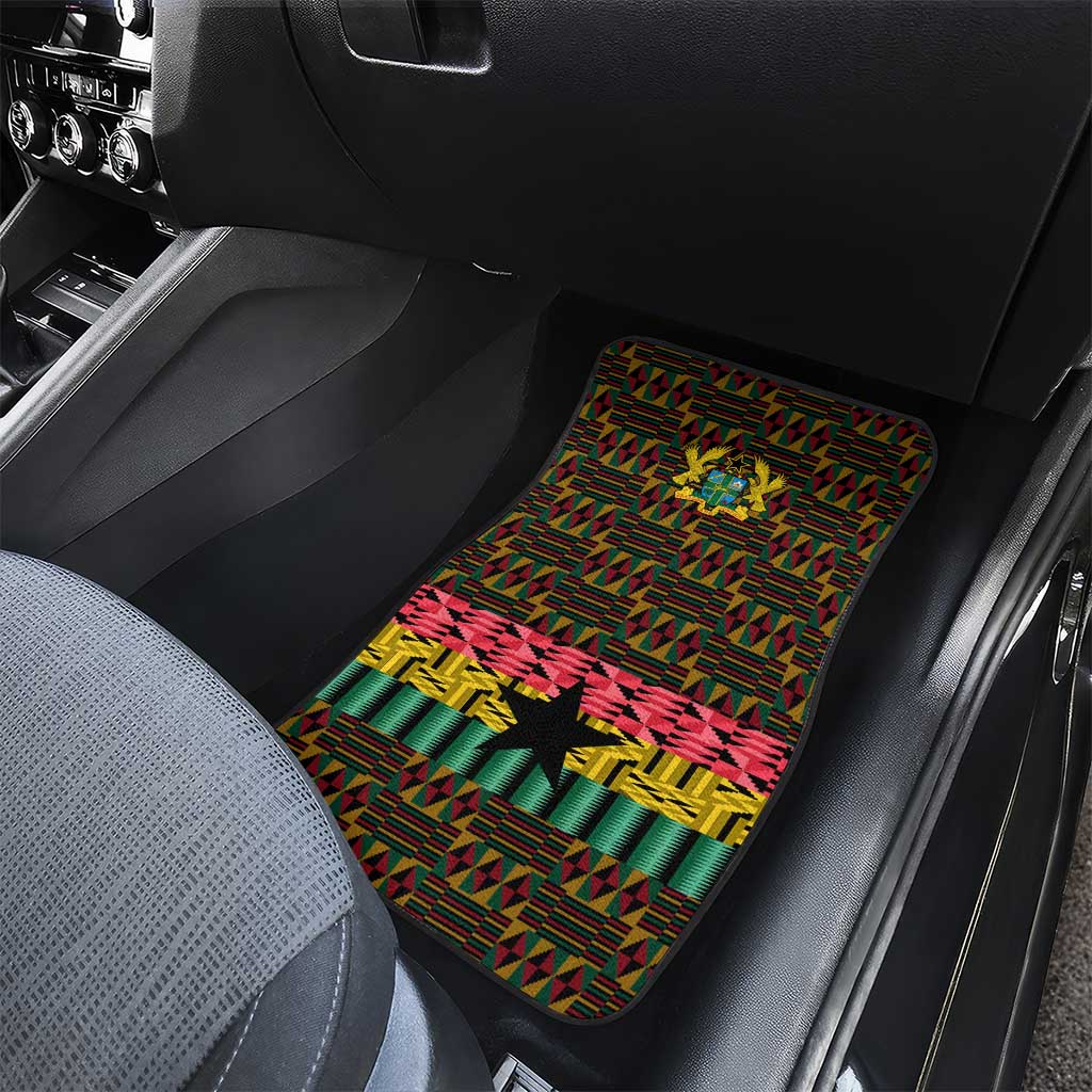 Kwame Nkrumah Car Mats with Coat of Arms – Grunge Style Design