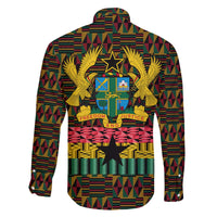 Kwame Nkrumah Family Matching Off The Shoulder Long Sleeve Dress and Hawaiian Shirt with Coat of Arms – Grunge Style Design