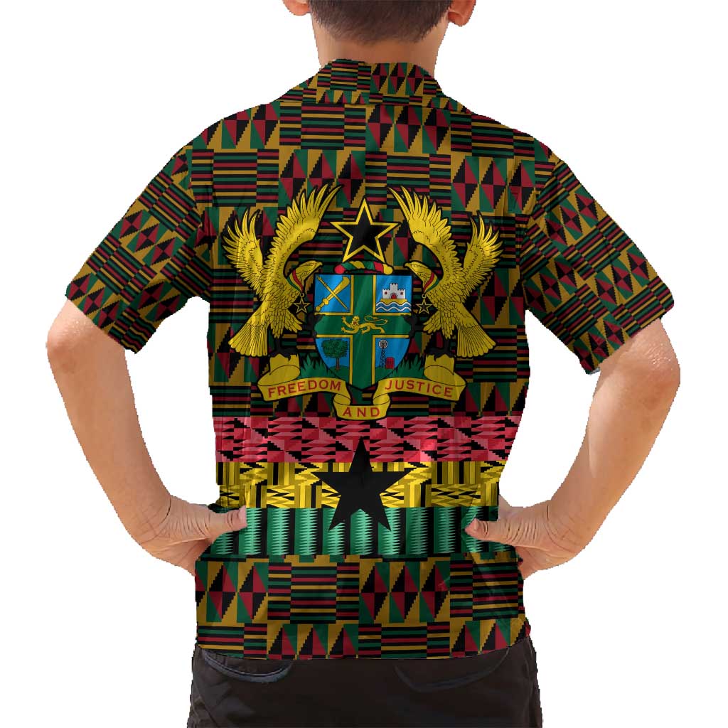Kwame Nkrumah Family Matching Puletasi and Hawaiian Shirt with Coat of Arms – Grunge Style Design