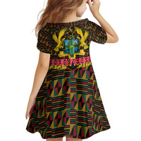 Kwame Nkrumah Family Matching Puletasi and Hawaiian Shirt with Coat of Arms – Grunge Style Design