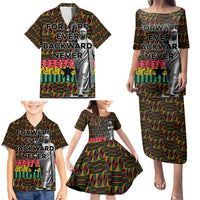 Kwame Nkrumah Family Matching Puletasi and Hawaiian Shirt with Coat of Arms – Grunge Style Design