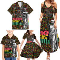 Kwame Nkrumah Family Matching Summer Maxi Dress and Hawaiian Shirt with Coat of Arms – Grunge Style Design