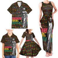 Kwame Nkrumah Family Matching Tank Maxi Dress and Hawaiian Shirt with Coat of Arms – Grunge Style Design