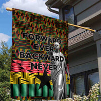 Kwame Nkrumah Garden Flag with Coat of Arms – Grunge Style Design