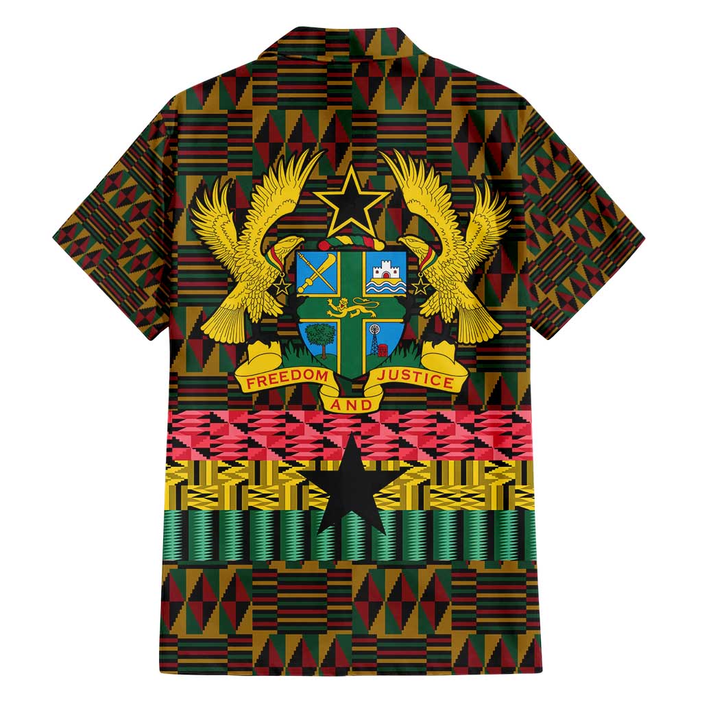 Kwame Nkrumah Hawaiian Shirt with Coat of Arms – Grunge Style Design