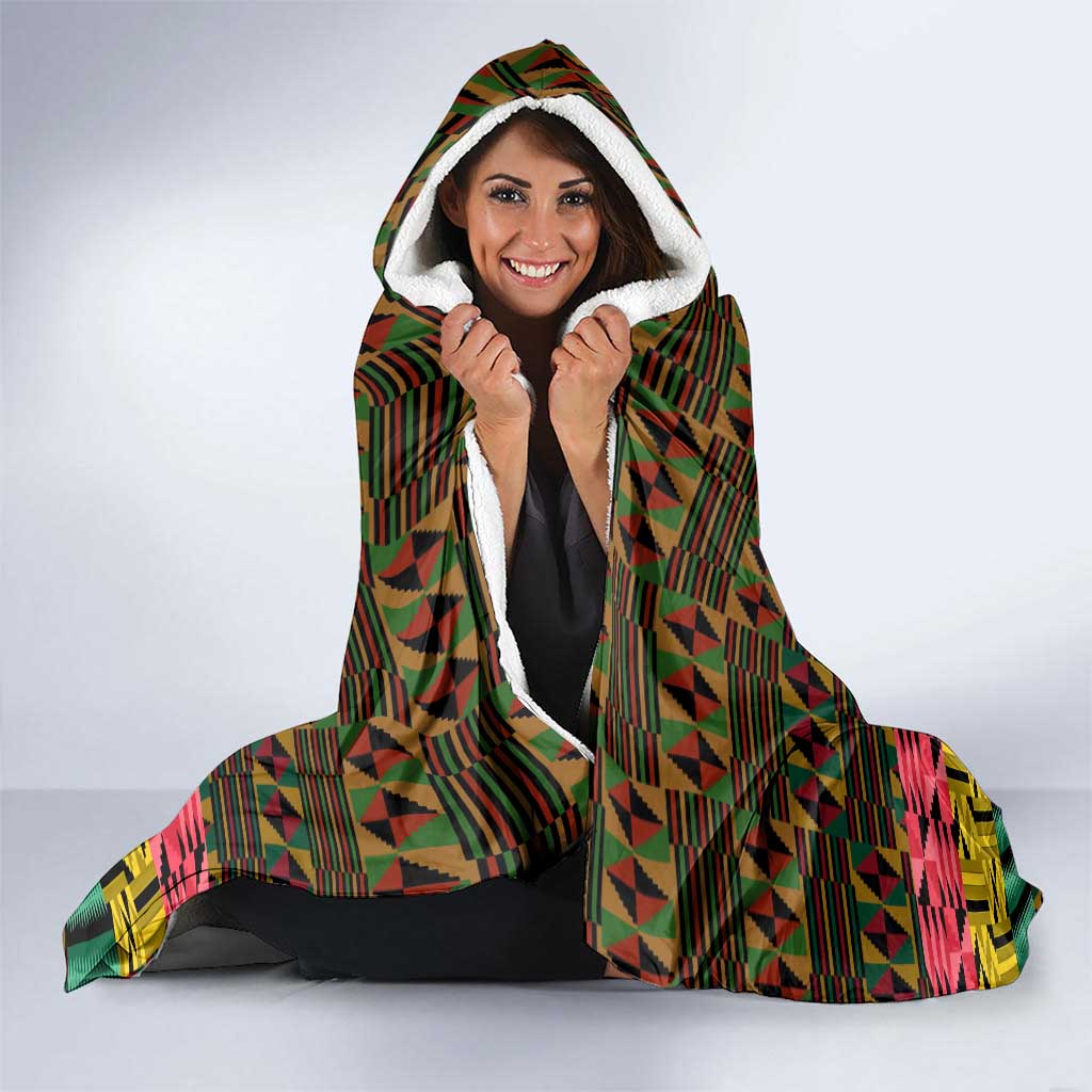 Kwame Nkrumah Hooded Blanket with Coat of Arms – Grunge Style Design